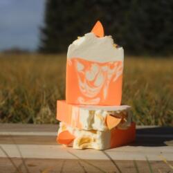 Whispering Wind Farms' Old Fashion Artisan Goat's Milk Soap- Satsuma Orange