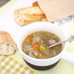 Cabbage, Sausage, and Potato Soup 1 Liter